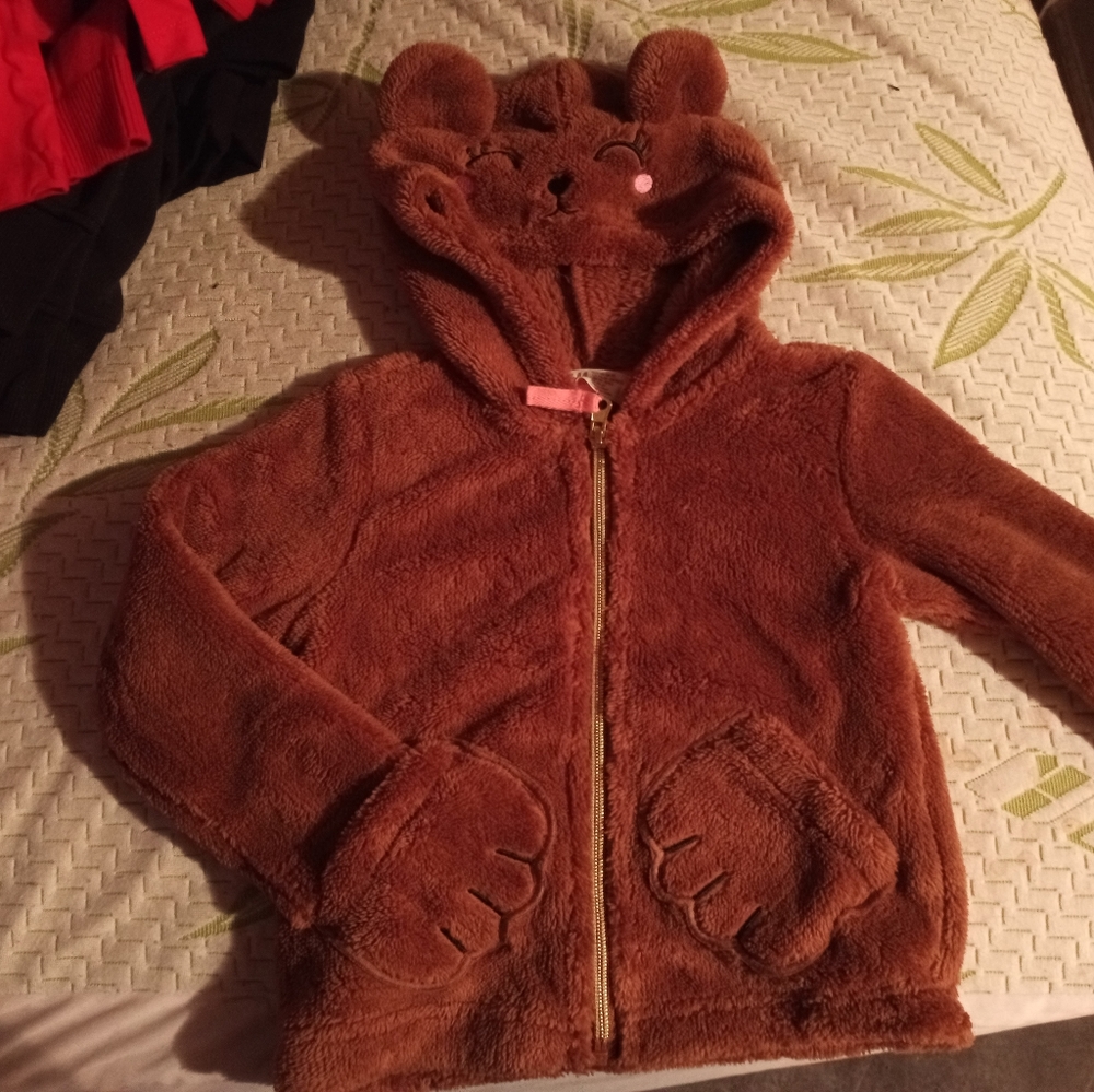 Girl winter bear sweater
